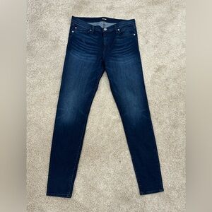 HUDSON Krista Super Skinny Jeans in Dark Blue